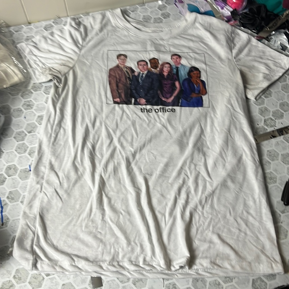 The Office Large Short Sleeve White Graphic T Shirt
